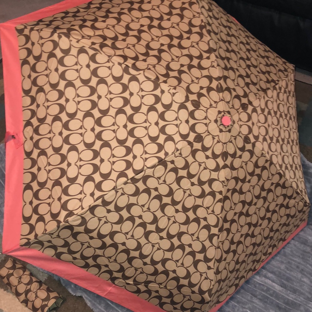 Brand new authentic coach umbrella. NWT.